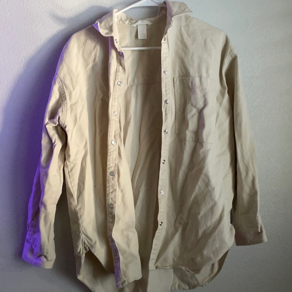 h&m button up